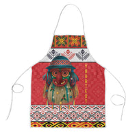 Personalized Romania Christmas Apron Romanian Folk Mask - Wonder Print Shop