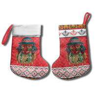 Personalized Romania Christmas Christmas Stocking Romanian Folk Mask - Wonder Print Shop