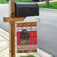 Personalized Romania Christmas Garden Flag Romanian Folk Mask - Wonder Print Shop