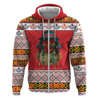 Personalized Romania Christmas Hoodie Romanian Folk Mask - Wonder Print Shop