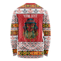 Personalized Romania Christmas Long Sleeve Shirt Romanian Folk Mask - Wonder Print Shop