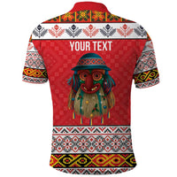 Personalized Romania Christmas Polo Shirt Romanian Folk Mask - Wonder Print Shop