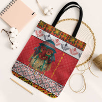 Personalized Romania Christmas Tote Bag Romanian Folk Mask - Wonder Print Shop