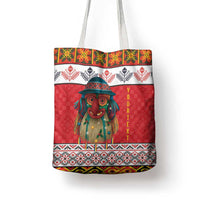 Personalized Romania Christmas Tote Bag Romanian Folk Mask - Wonder Print Shop