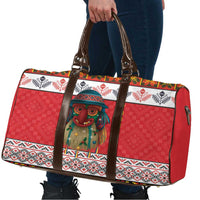 Personalized Romania Christmas Travel Bag Romanian Folk Mask - Wonder Print Shop
