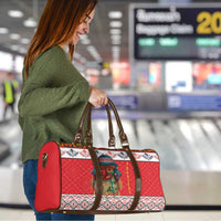 Personalized Romania Christmas Travel Bag Romanian Folk Mask - Wonder Print Shop