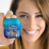 Greece Athens AirPods Case Viola Odorata with Emblem Design - Wonder Print Shop