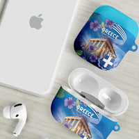 Greece Athens AirPods Case Viola Odorata with Emblem Design - Wonder Print Shop