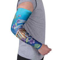 Greece Athens Arm Sleeves Viola Odorata with Emblem Design - Wonder Print Shop