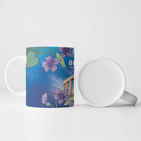 Greece Athens Ceramic Mug Viola Odorata with Emblem Design - Wonder Print Shop