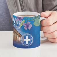 Greece Athens Ceramic Mug Viola Odorata with Emblem Design - Wonder Print Shop