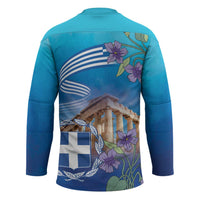 Greece Athens Hockey Jersey Viola Odorata with Emblem Design - Wonder Print Shop
