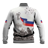 Haiti Citadelle Laferriere Baseball Jacket Hispaniolan Trogon and Plumeria - Wonder Print Shop