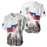 Haiti Citadelle Laferriere Baseball Jersey Hispaniolan Trogon and Plumeria - Wonder Print Shop