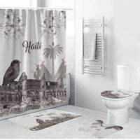 Haiti Citadelle Laferriere Bathroom Set Hispaniolan Trogon and Plumeria - Wonder Print Shop