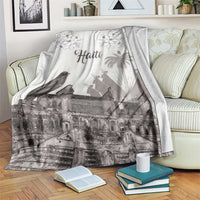 Haiti Citadelle Laferriere Blanket Hispaniolan Trogon and Plumeria - Wonder Print Shop