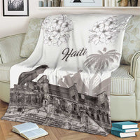 Haiti Citadelle Laferriere Blanket Hispaniolan Trogon and Plumeria - Wonder Print Shop