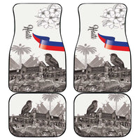 Haiti Citadelle Laferriere Car Mats Hispaniolan Trogon and Plumeria - Wonder Print Shop
