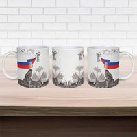 Haiti Citadelle Laferriere Ceramic Mug Hispaniolan Trogon and Plumeria - Wonder Print Shop