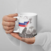 Haiti Citadelle Laferriere Ceramic Mug Hispaniolan Trogon and Plumeria - Wonder Print Shop
