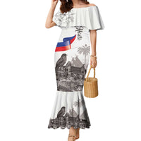 Haiti Citadelle Laferriere Family Matching Mermaid Dress and Hawaiian Shirt Hispaniolan Trogon and Plumeria - Wonder Print Shop