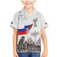 Haiti Citadelle Laferriere Family Matching Mermaid Dress and Hawaiian Shirt Hispaniolan Trogon and Plumeria - Wonder Print Shop