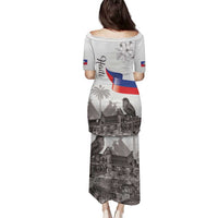 Haiti Citadelle Laferriere Family Matching Puletasi and Hawaiian Shirt Hispaniolan Trogon and Plumeria - Wonder Print Shop