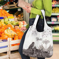 Haiti Citadelle Laferriere Grocery Bag Hispaniolan Trogon and Plumeria - Wonder Print Shop