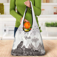 Haiti Citadelle Laferriere Grocery Bag Hispaniolan Trogon and Plumeria - Wonder Print Shop