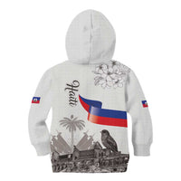 Haiti Citadelle Laferriere Kid Hoodie Hispaniolan Trogon and Plumeria - Wonder Print Shop