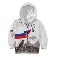 Haiti Citadelle Laferriere Kid Hoodie Hispaniolan Trogon and Plumeria - Wonder Print Shop