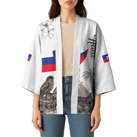 Haiti Citadelle Laferriere Kimono Hispaniolan Trogon and Plumeria - Wonder Print Shop