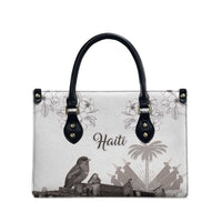 Haiti Citadelle Laferriere Leather Bag Hispaniolan Trogon and Plumeria - Wonder Print Shop