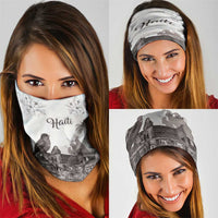 Haiti Citadelle Laferriere Neck Gaiter Hispaniolan Trogon and Plumeria - Wonder Print Shop