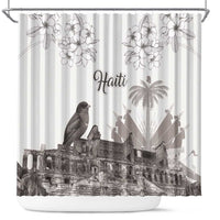 Haiti Citadelle Laferriere Shower Curtain Hispaniolan Trogon and Plumeria - Wonder Print Shop