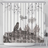 Haiti Citadelle Laferriere Shower Curtain Hispaniolan Trogon and Plumeria - Wonder Print Shop