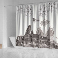 Haiti Citadelle Laferriere Shower Curtain Hispaniolan Trogon and Plumeria - Wonder Print Shop