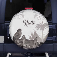 Haiti Citadelle Laferriere Spare Tire Cover Hispaniolan Trogon and Plumeria - Wonder Print Shop