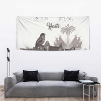 Haiti Citadelle Laferriere Tapestry Hispaniolan Trogon and Plumeria - Wonder Print Shop