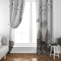 Haiti Citadelle Laferriere Window Curtain Hispaniolan Trogon and Plumeria - Wonder Print Shop