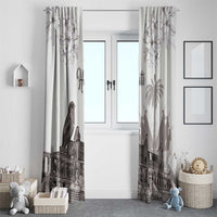 Haiti Citadelle Laferriere Window Curtain Hispaniolan Trogon and Plumeria - Wonder Print Shop