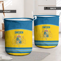 Sweden Ice Hockey Laundry Basket Swedish Coat of Arms Design