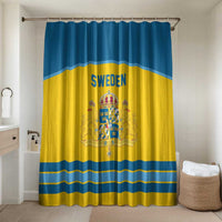 Sweden Ice Hockey Bathroom Set Swedish Coat of Arms Design