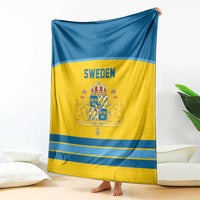 Sweden Ice Hockey Blanket Swedish Coat of Arms Design