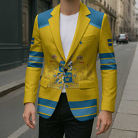 Sweden Ice Hockey Custom Blazer Swedish Coat of Arms Design