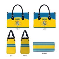 Sweden Ice Hockey Leather Bag Swedish Coat of Arms Design