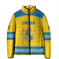 Sweden Ice Hockey Custom Padded Jacket Swedish Coat of Arms Design