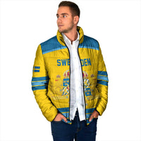 Sweden Ice Hockey Custom Padded Jacket Swedish Coat of Arms Design