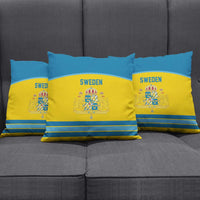 Sweden Ice Hockey Pillow Cover Swedish Coat of Arms Design
