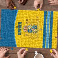 Sweden Ice Hockey Puzzle Swedish Coat of Arms Design